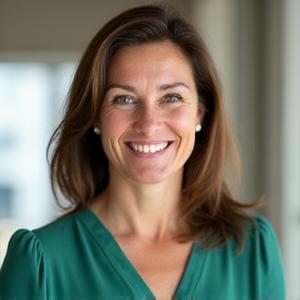 Portrait of Elara Vance, smiling and approachable.
