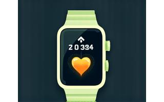 Fitness tracker showing improved health metrics.